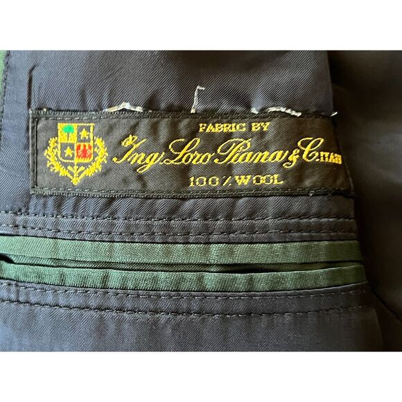 Brooks Brothers Blue Madison Loro Piana Blazer Sports Jacket Coat Mens Size 41R - Picture 6 of 10